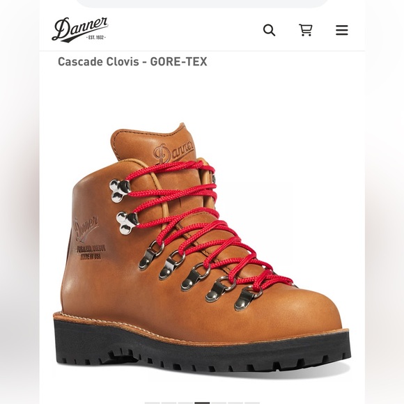 Danner Shoes - Danner Women’s Cascade Clovis GORE-TEX Boots - Tan and Red